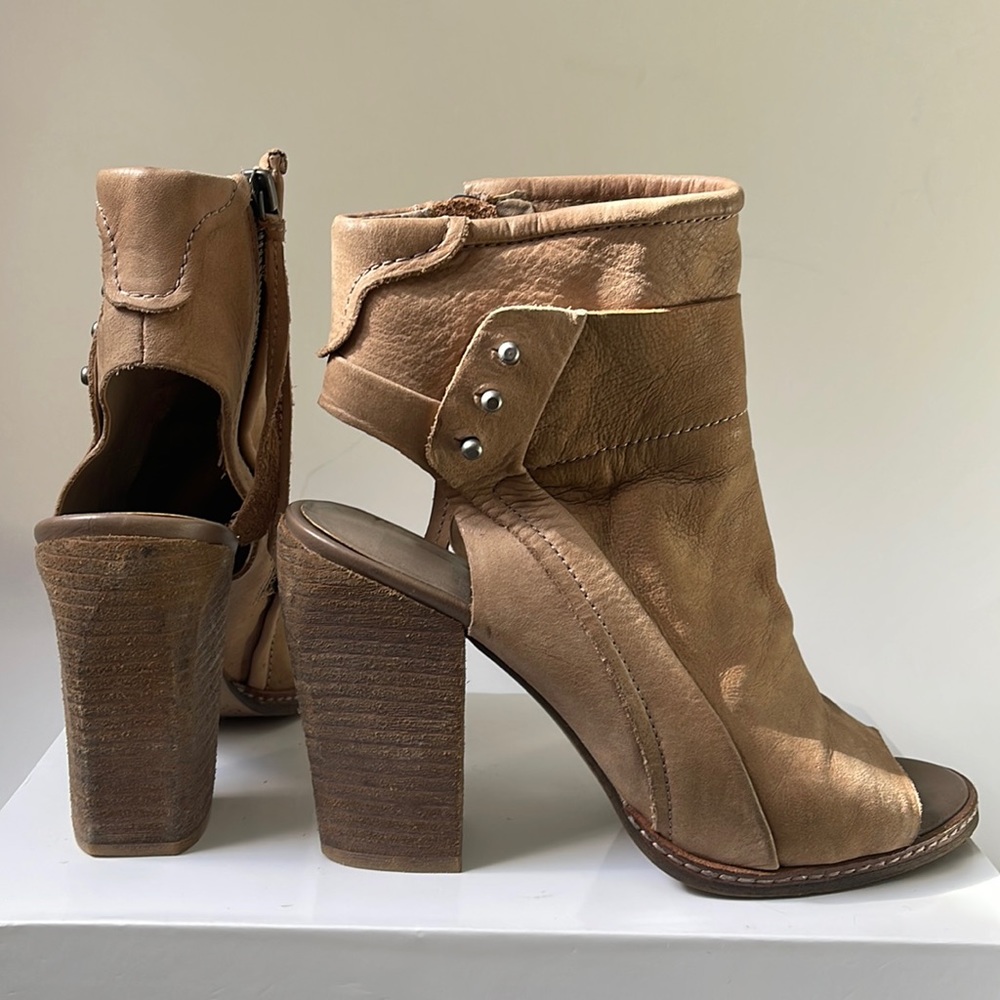 Dolce Vita Taupe Heeled Booties